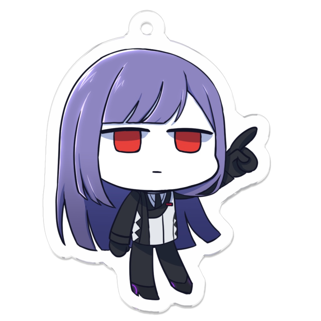 サルビア_ここみてキーホルダー