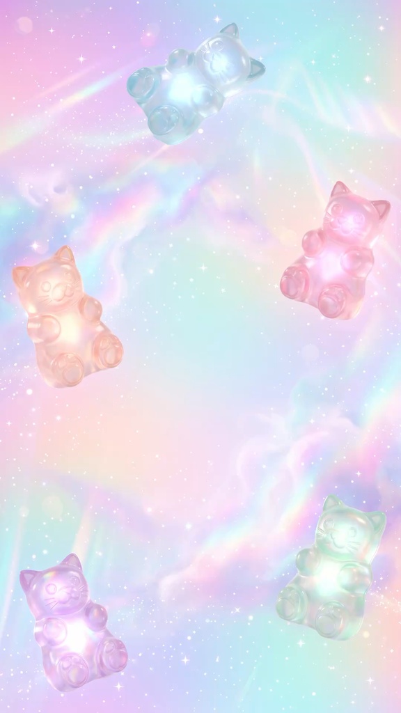 Aurora Cat Gummies Galaxy