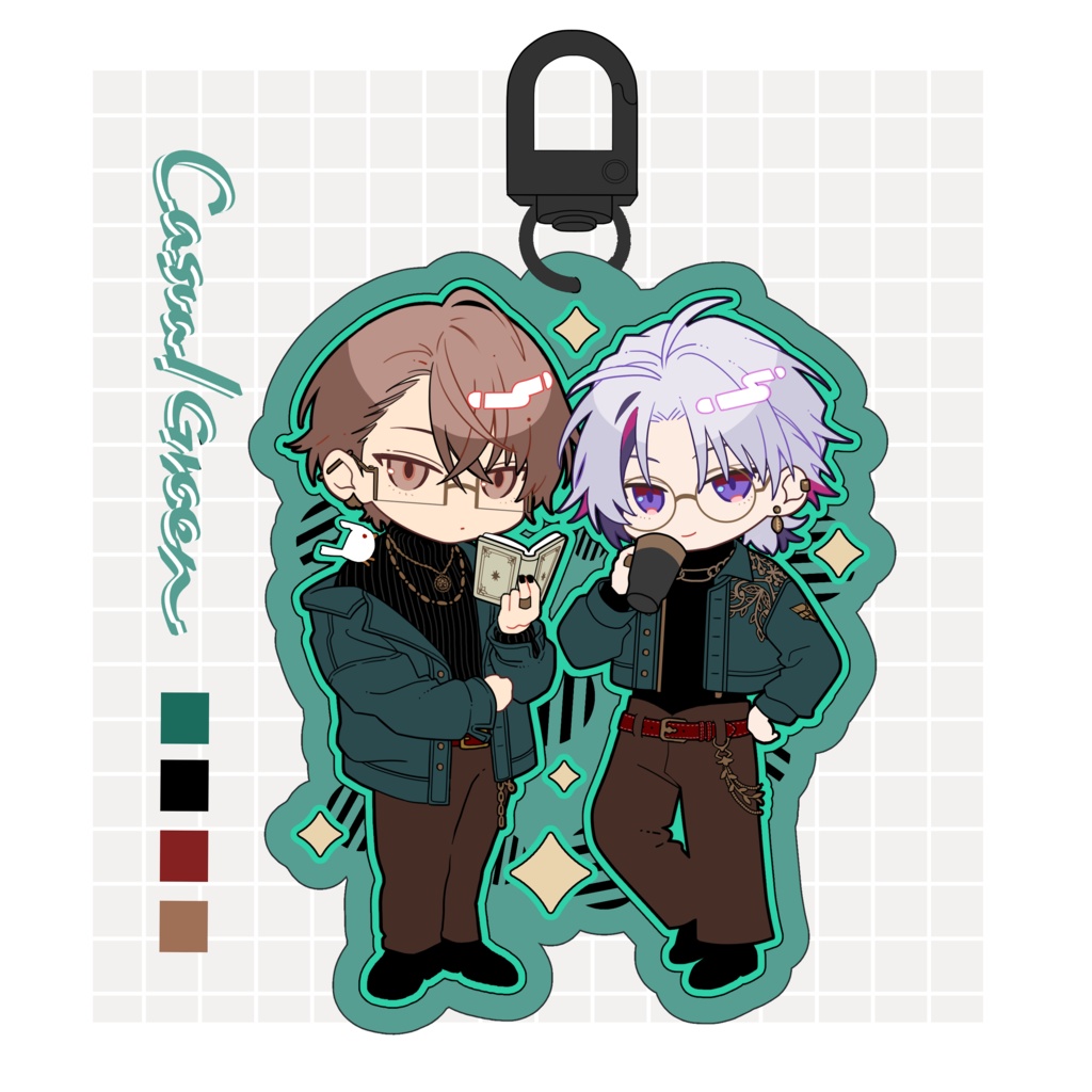 アクリルキーホルダー<CASUALGREEN>