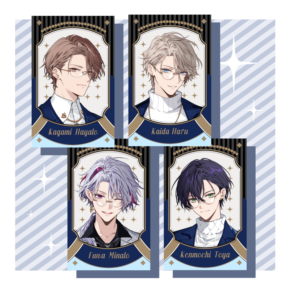 チェキ風カード4枚セット<CLASSICBLUE>