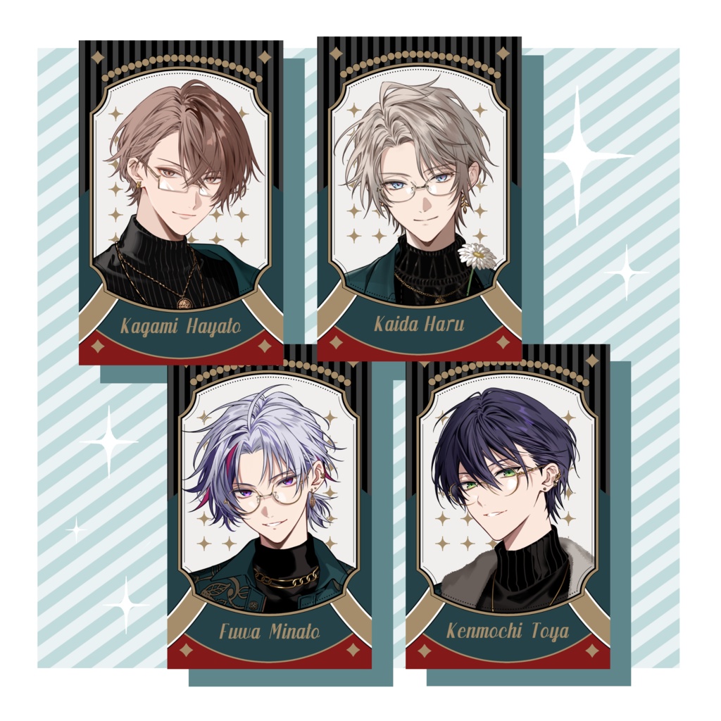 チェキ風カード4枚セット<CASUALGREEN>