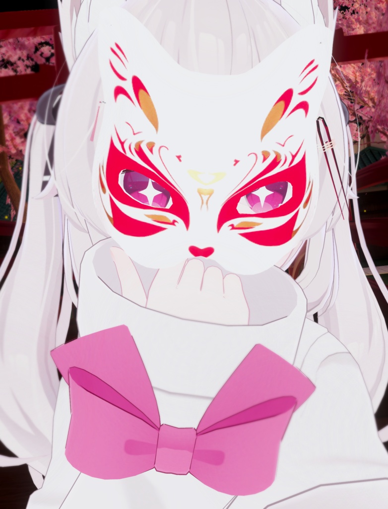 【Free Fox Mask】狐面『VRCアクセサリー』