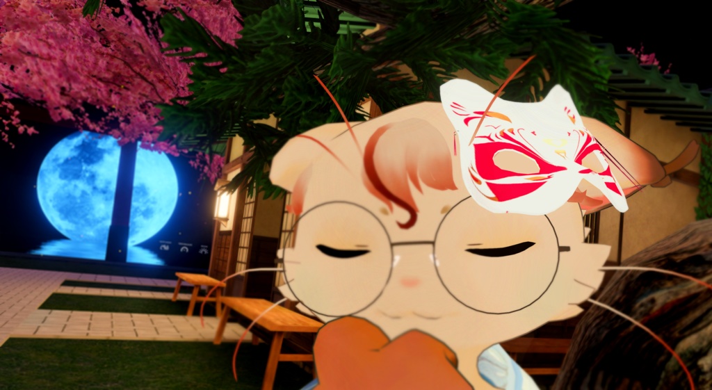 【Free Fox Mask】狐面『VRCアクセサリー』