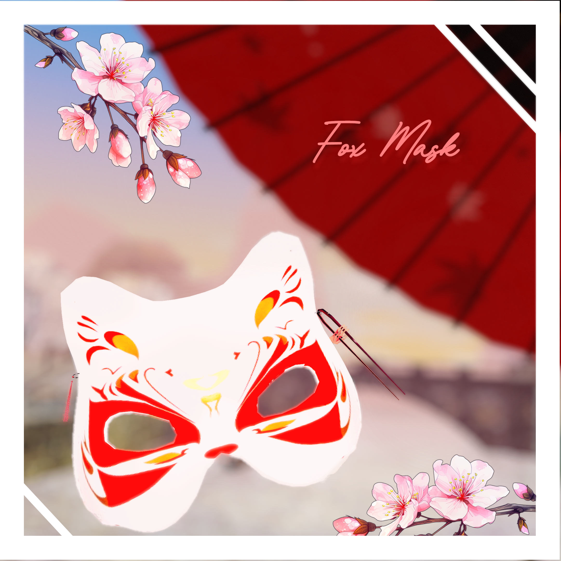 【Free Fox Mask】狐面『VRCアクセサリー』