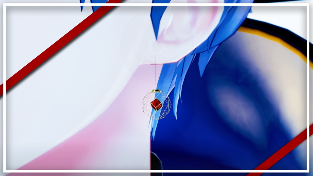 【Free VRChat Earring】おしゃれアイコキューブイアリング『無料』