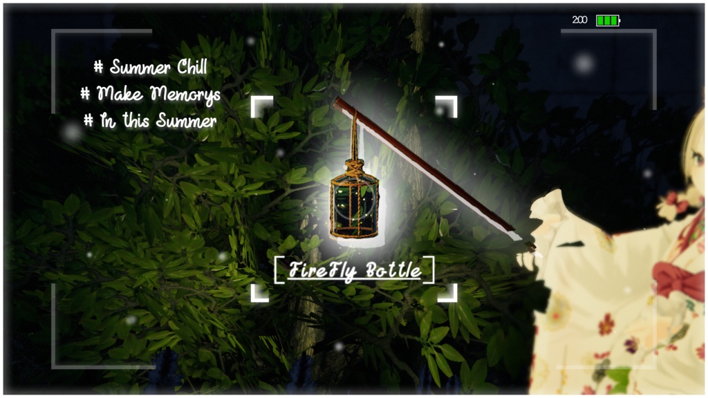 【Free VRC Model】Firefly Bottle 夜中の光蛍ビン