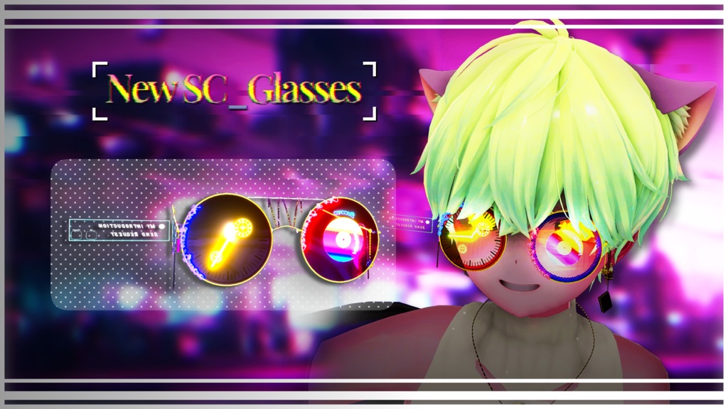 『カスタムイメージ塗りディジタル丸メガネ👓』