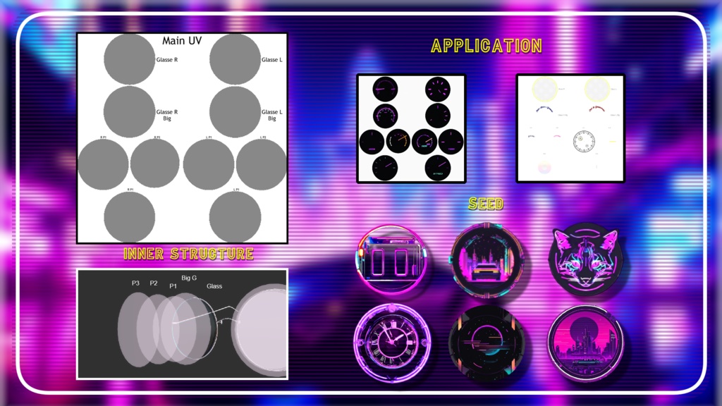 『カスタムイメージ塗りディジタル丸メガネ👓』