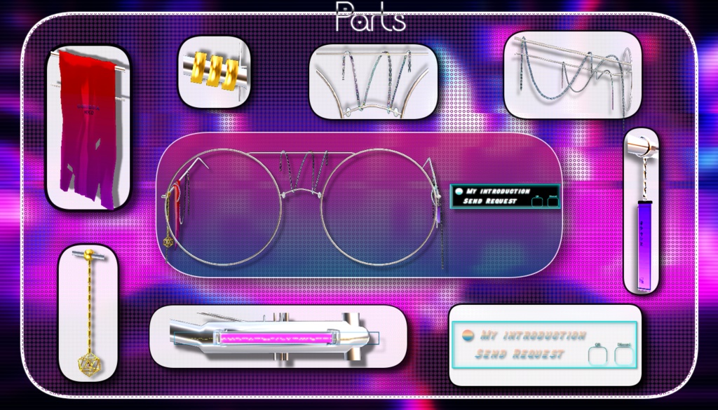 『カスタムイメージ塗りディジタル丸メガネ👓』