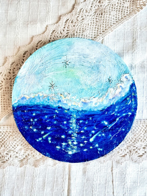 月と海