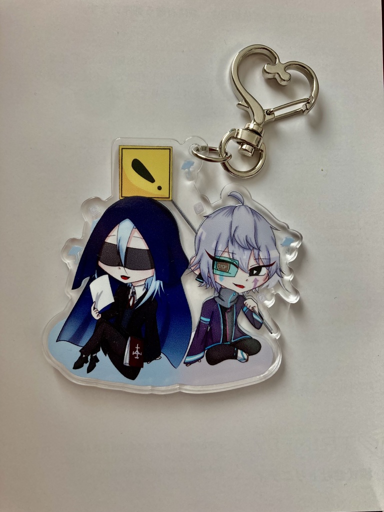 死処　非公式（？)アクキー　雨観&今日太郎　(株式さん用)