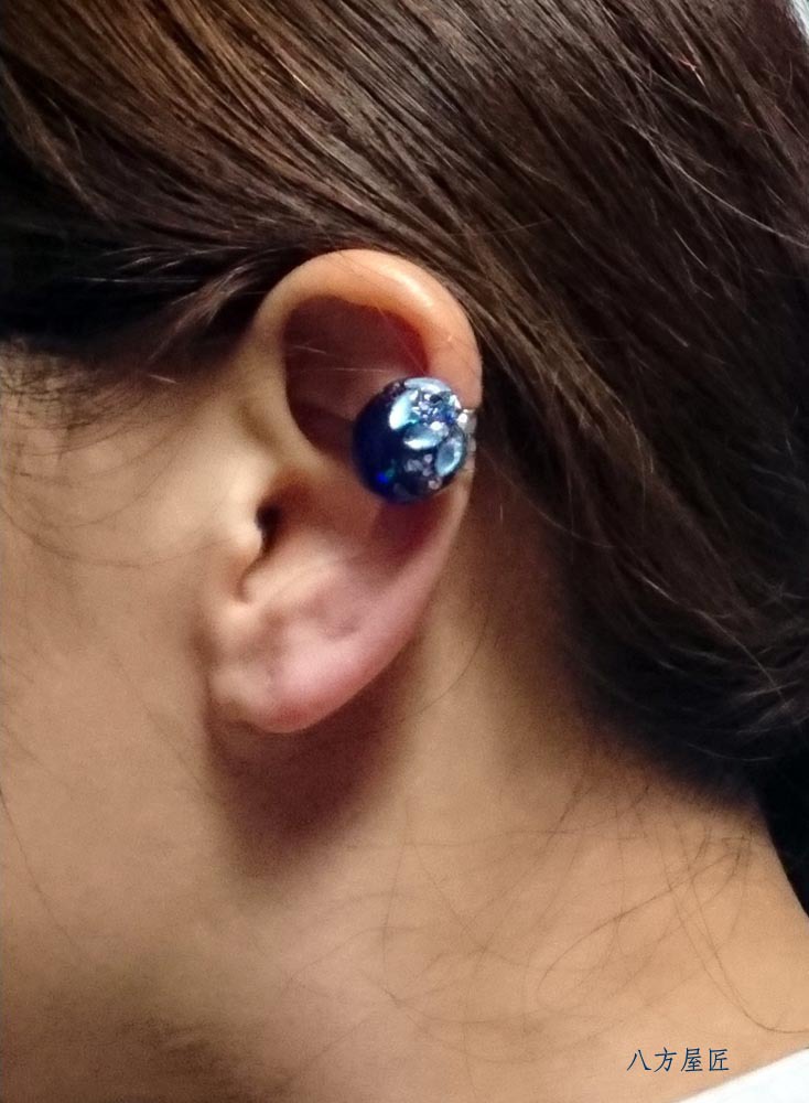 イヤーカフ・藍煌☆送料無料