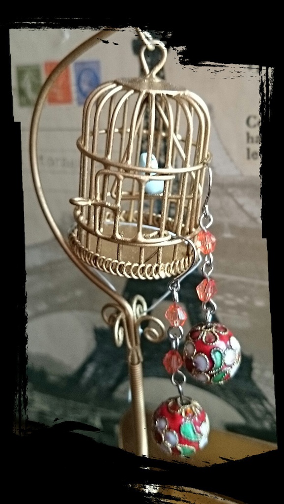 七宝ピアス☆送料無料