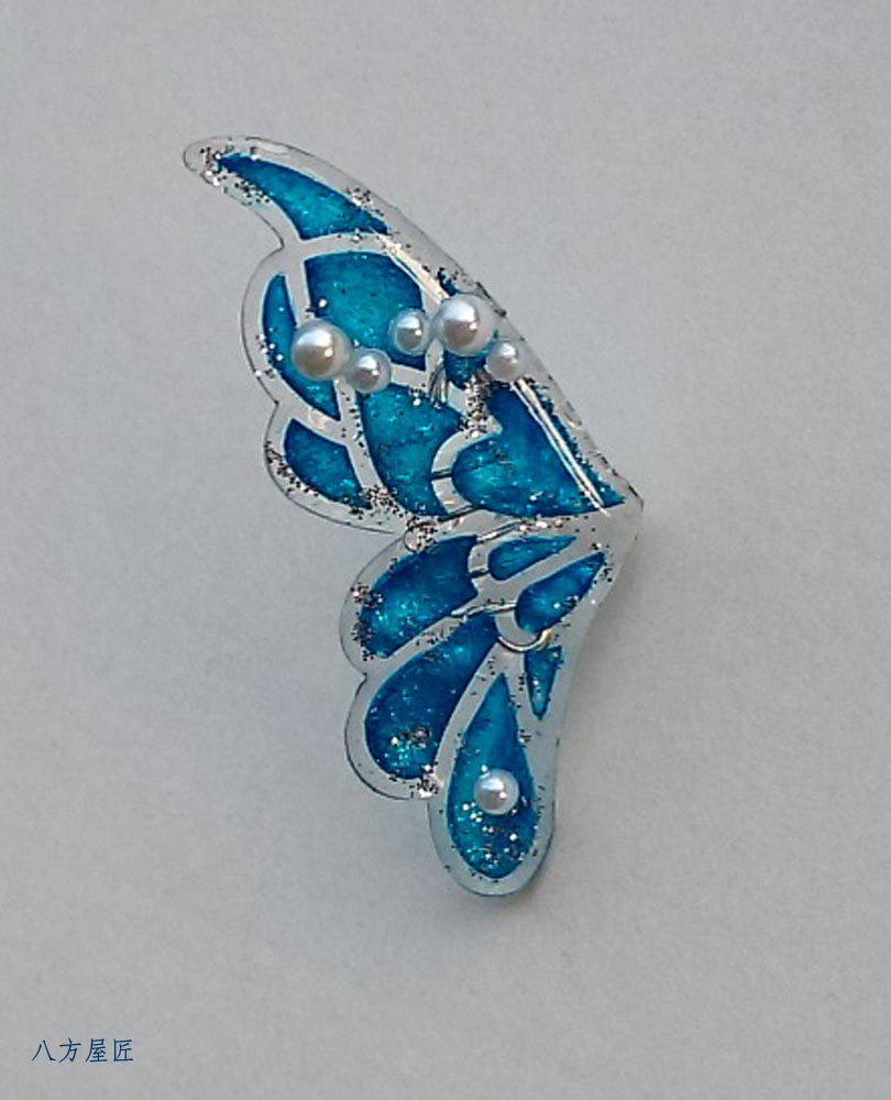 バタフライイヤーカフ・露草☆送料無料