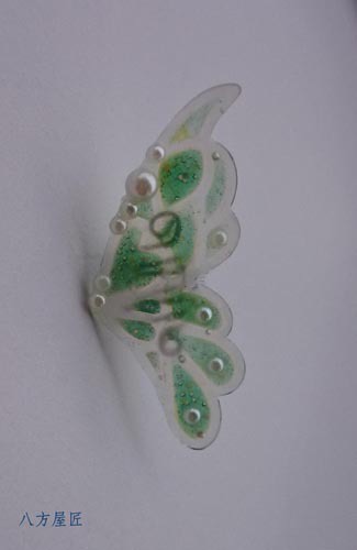 バタフライイヤーカフ・クリームソーダ☆送料無料