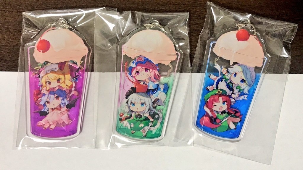 クリームソーダアクリルキーホルダー【ネコポス配送】