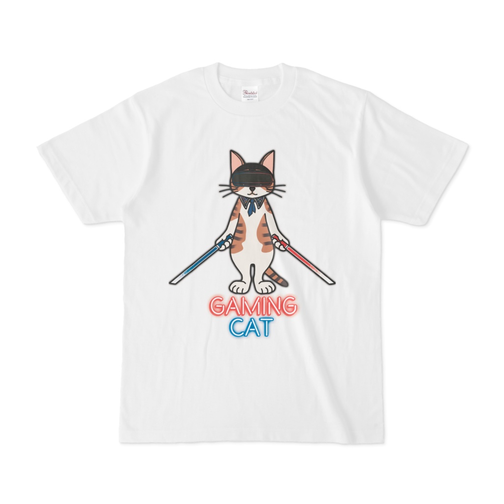 ゲーミング猫Tシャツ