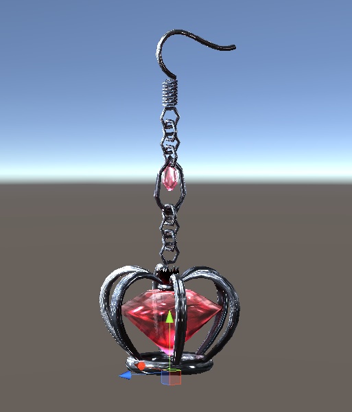 王冠ピアス【VRChat想定】