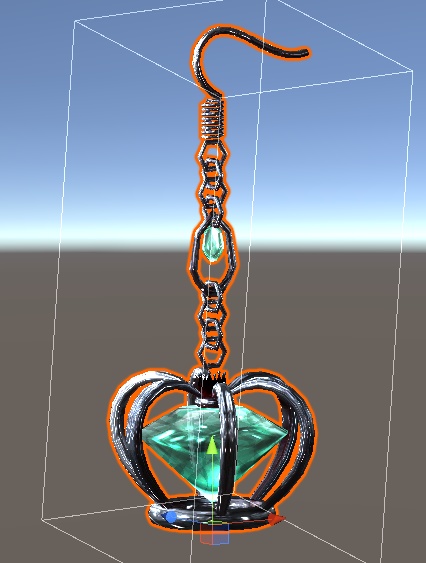 王冠ピアス【VRChat想定】