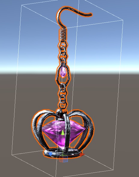 王冠ピアス【VRChat想定】