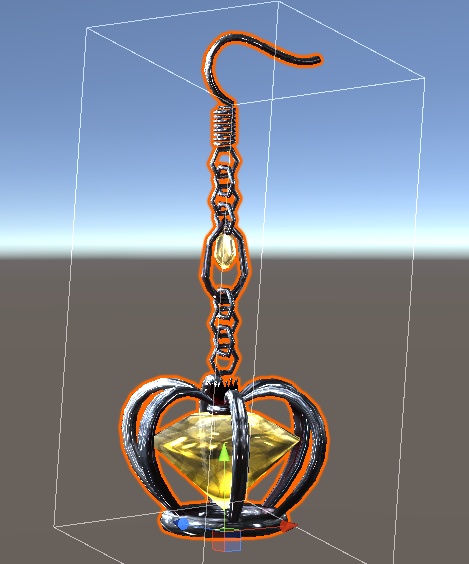 王冠ピアス【VRChat想定】