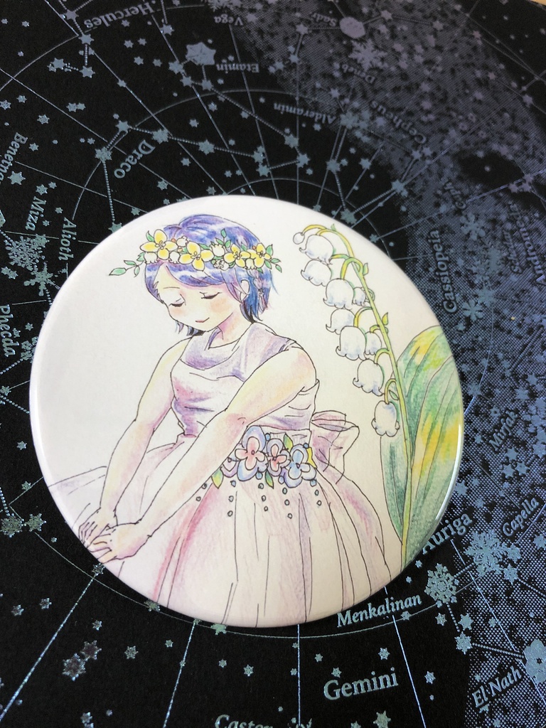鳴子さん缶ミラー 76mm