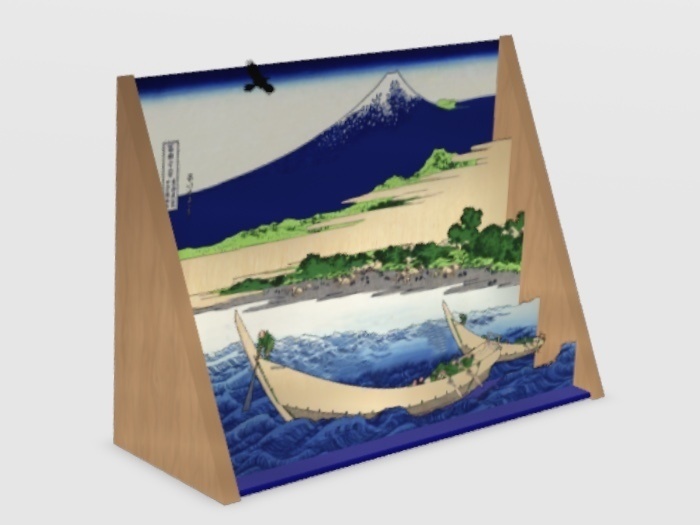 iPadで作る歌う踊るAR立版古・素材