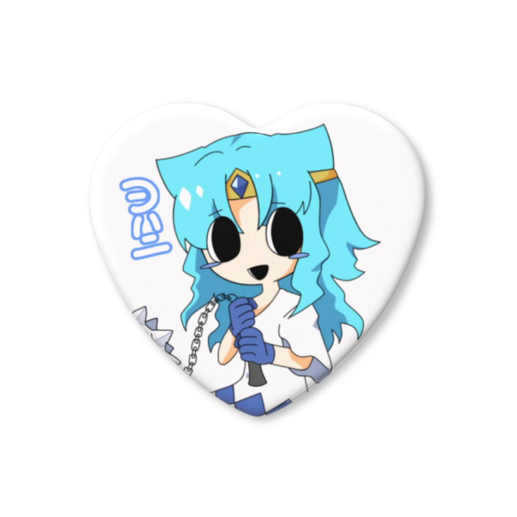 【お試し販売】賢者ヨハニ(498ハニワ擬人化)ハート缶バッジ