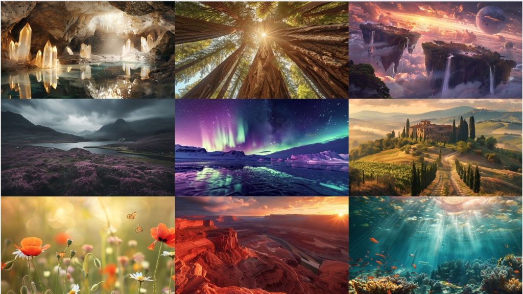 超高画質】幻想美・風景壁紙＆背景素材集（20枚セット）