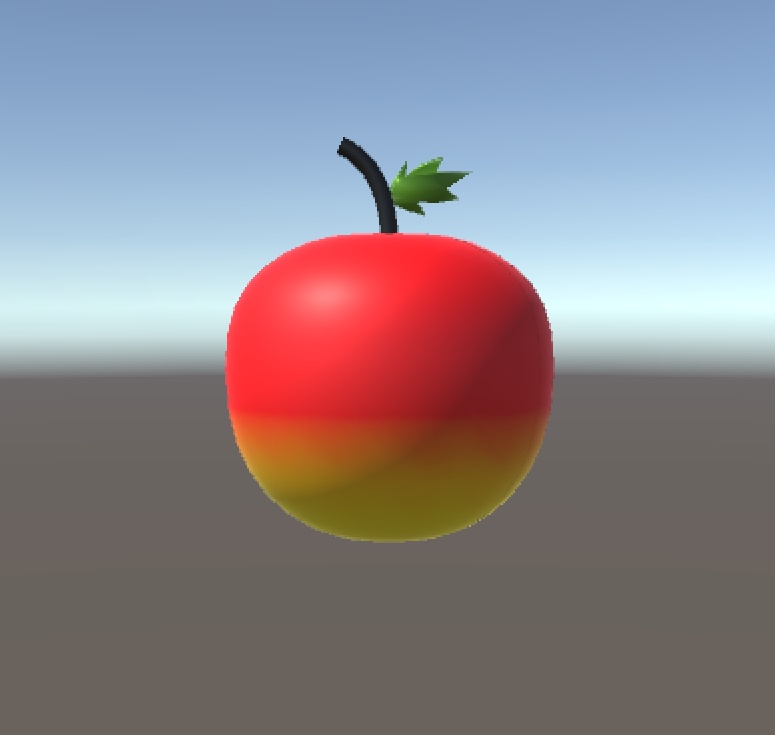 リンゴ【3D素材】