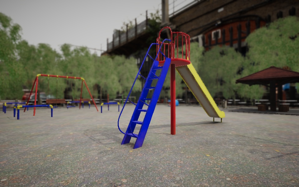 【3D 背景】児童公園【Unity UniversalRP用】