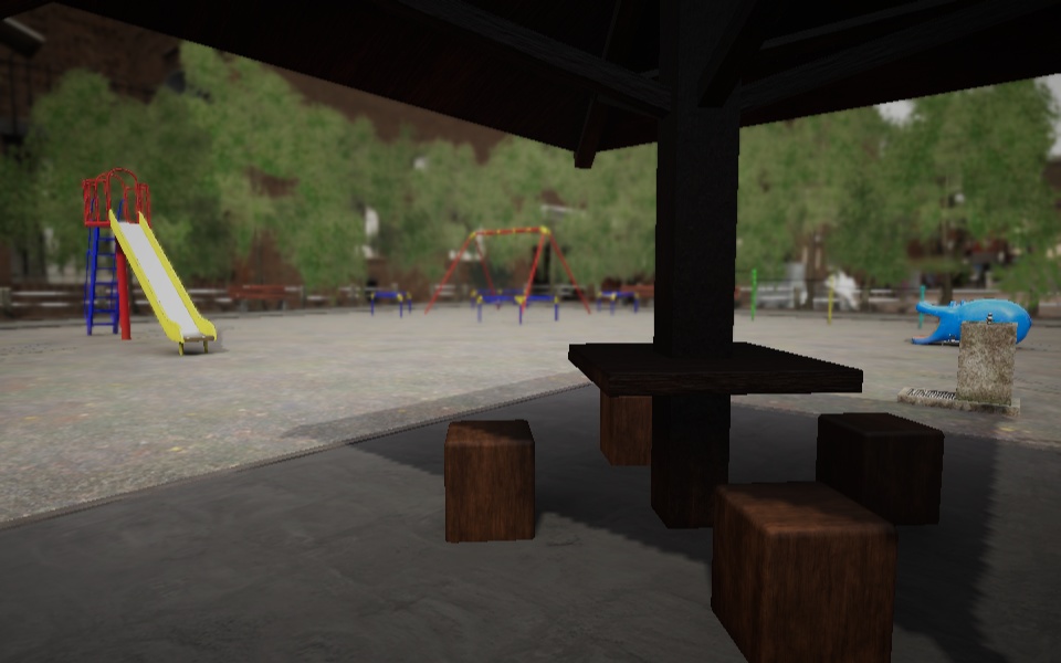 【3D 背景】児童公園【Unity UniversalRP用】