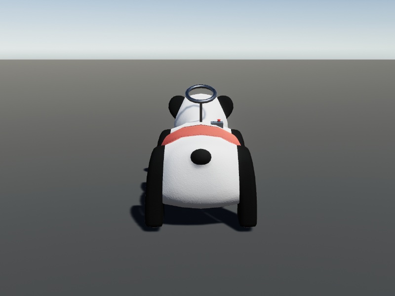 【3Dモデル】パンダカー【Unity向け】