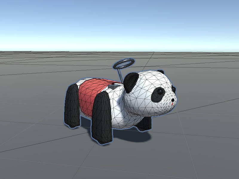 【3Dモデル】パンダカー【Unity向け】