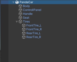 【3Dモデル】パンダカー【Unity向け】