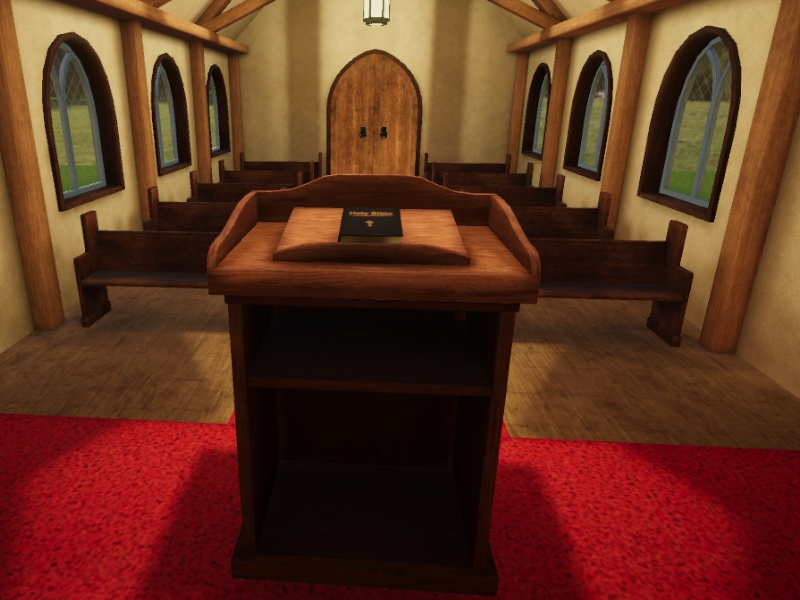 【3D 背景】教会【Unity UniversalRP用】