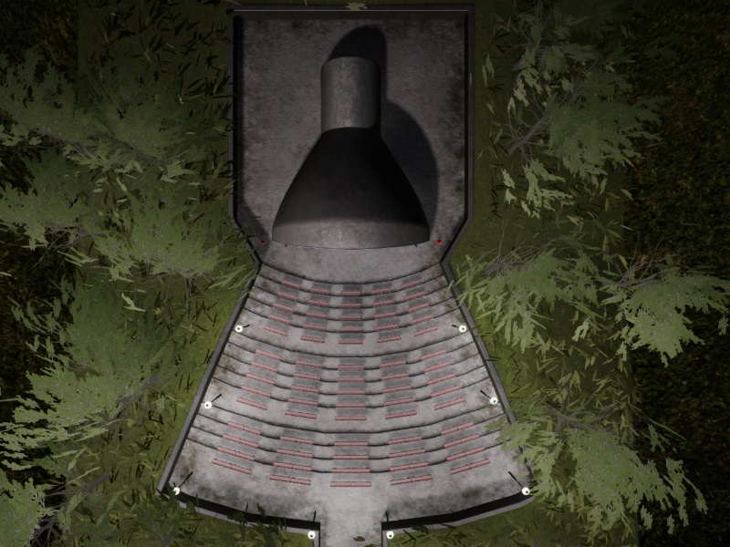 【3D 背景】野外ライブステージ【Unity Built-in shader】