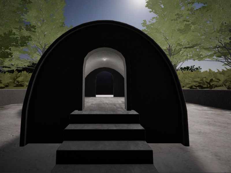 【3D 背景】野外ライブステージ【Unity Built-in shader】