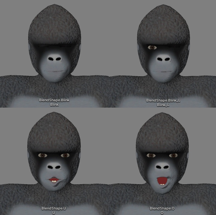 【Unity向け】ゴリラ【3Dモデル】