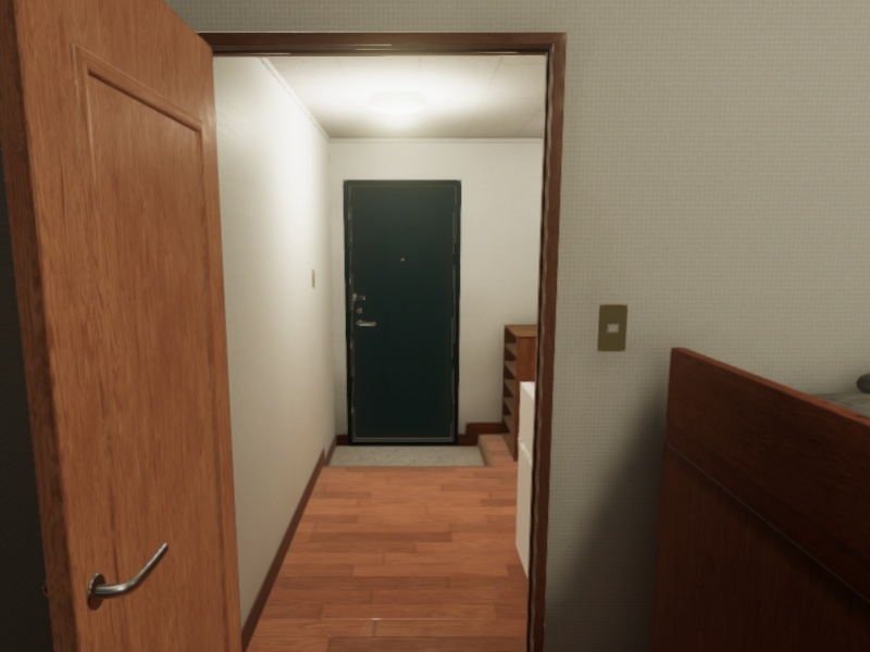 【3D 背景】1Kアパート【Unity UniversalRP用】