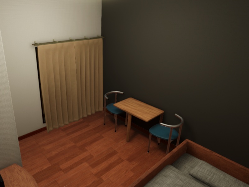 【3D 背景】1Kアパート【Unity UniversalRP用】