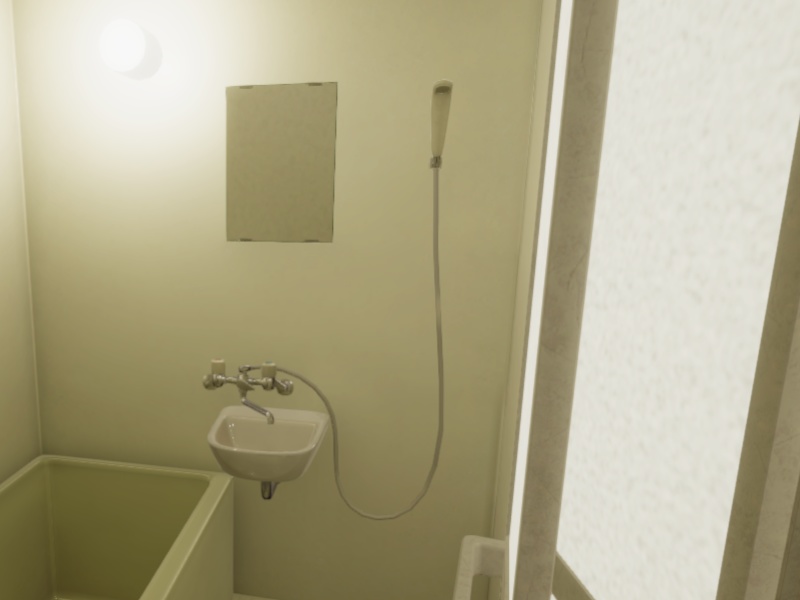 【3D 背景】1Kアパート【Unity UniversalRP用】