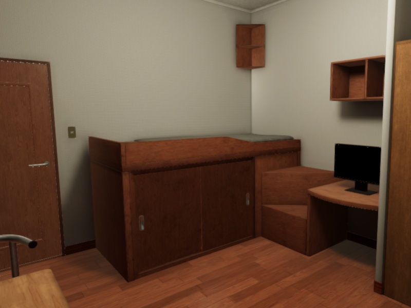 【3D 背景】1Kアパート【Unity UniversalRP用】