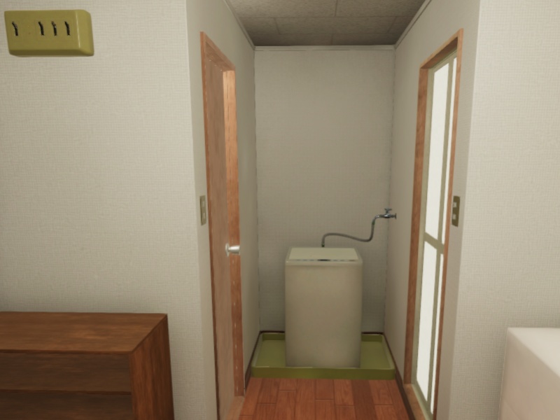 【3D 背景】1Kアパート【Unity UniversalRP用】