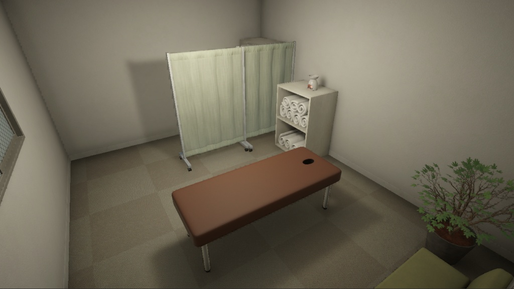 【3D 背景】マッサージ店【Unity UniversalRP用】