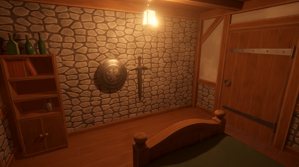 【3D 背景】冒険者の部屋【Unity UniversalRP用】