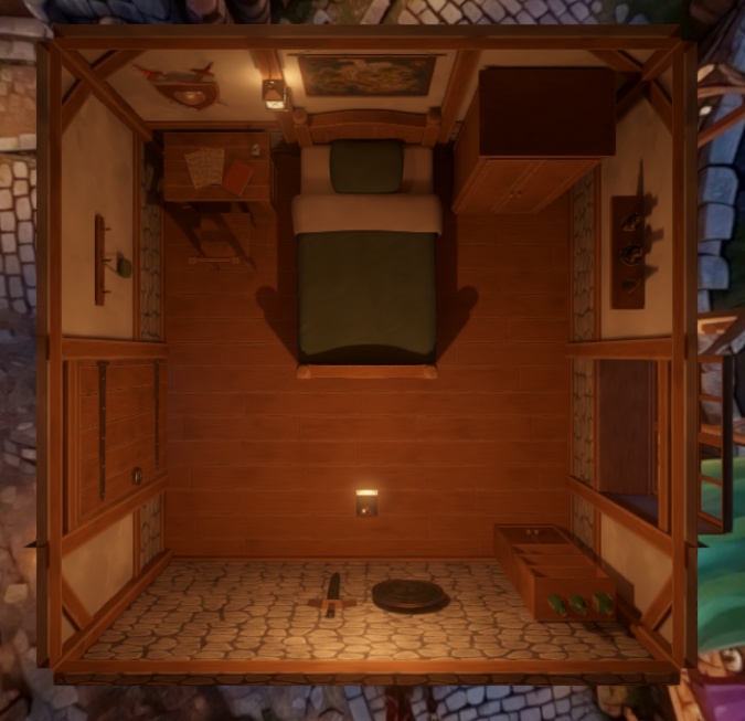 【3D 背景】冒険者の部屋【Unity UniversalRP用】