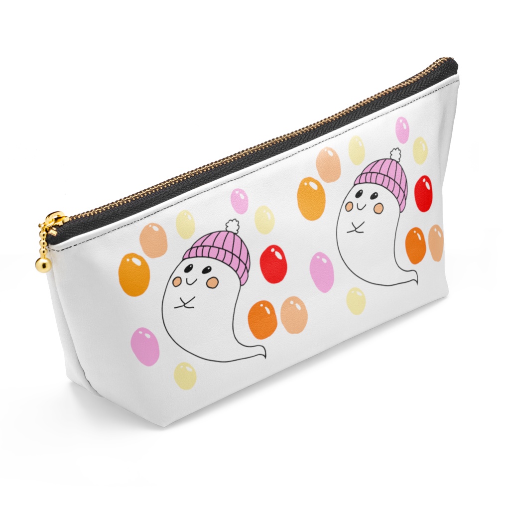 ぽんにゃりおばけちゃん ポーチ 風船