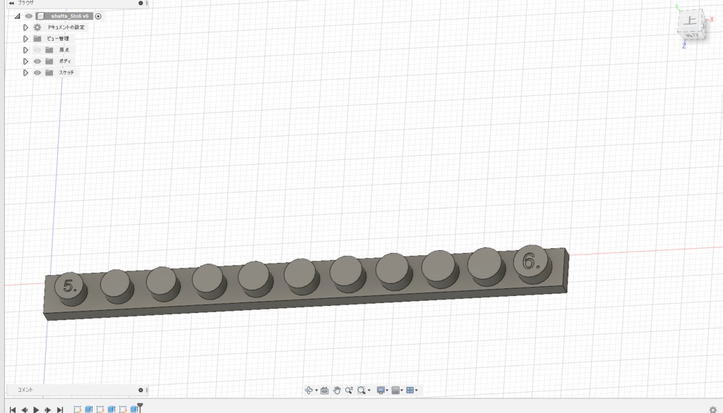 3Dプリンターの穴と軸のはめあいチェックするやつ