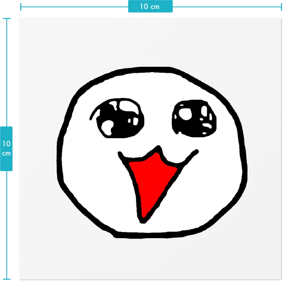 おねだりフェイスちゃんステッカー